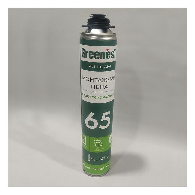 Пена монт. профес. GREENesT 65/Всесезонная 850мл